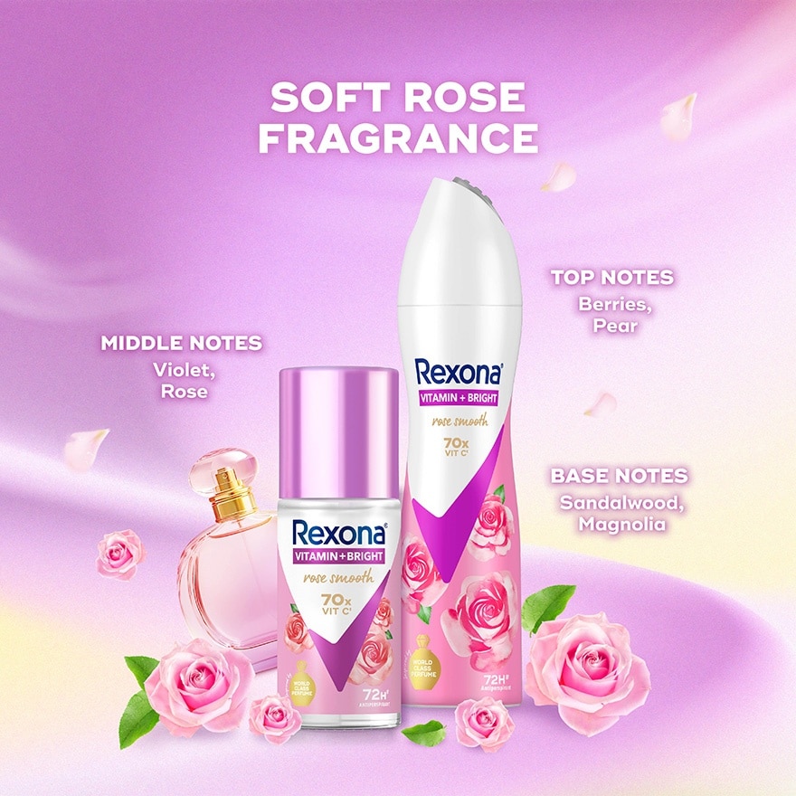 Rexona Rose Glow Roll On 45ml