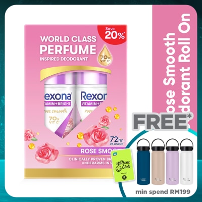 REXONA Rose Glow Doedorant Roll On 2x45ML