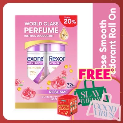 REXONA Rose Glow Doedorant Roll On 2x45ML