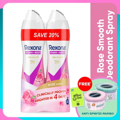 REXONA Rose Glow Spray Deo 2x135ml