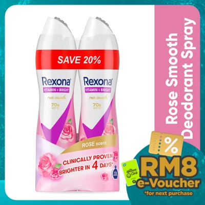 REXONA Rose Glow Spray Deo 2x135ml