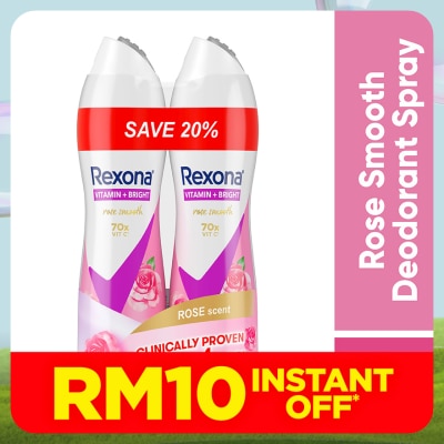 REXONA Rose Glow Spray Deo 2x135ml