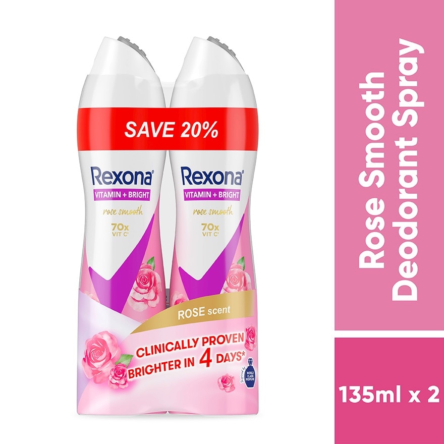 Rose Glow Spray Deo 2x135ml