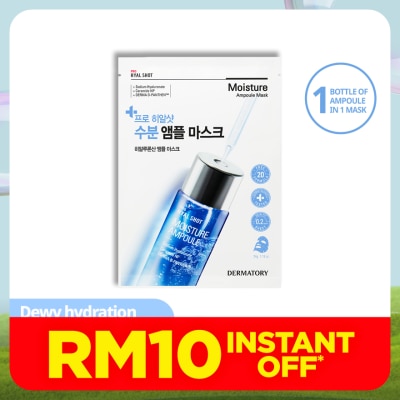 DERMATORY Pro Hyal Shot Moisture Ampoule Mask 1s