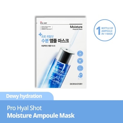 DERMATORY Pro Hyal Shot Moisture Ampoule Mask 1s