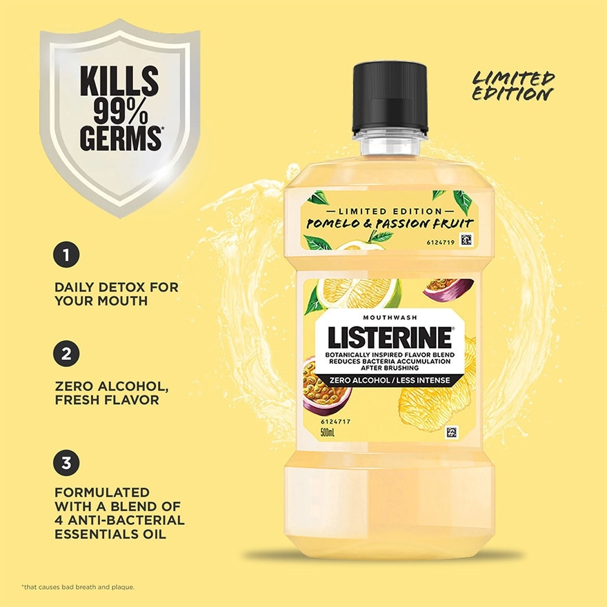 Listerine Pomelo & Passionfruit 500ml