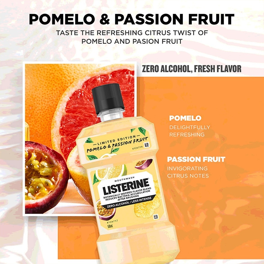 Listerine Pomelo & Passionfruit 500ml