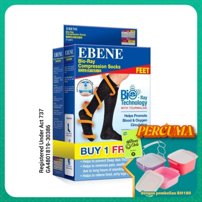 EBENE - BR COMPRESS SOCKS L/XL 2s