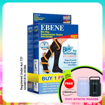 EBENE - BR COMPRESS SOCKS L/XL 2s