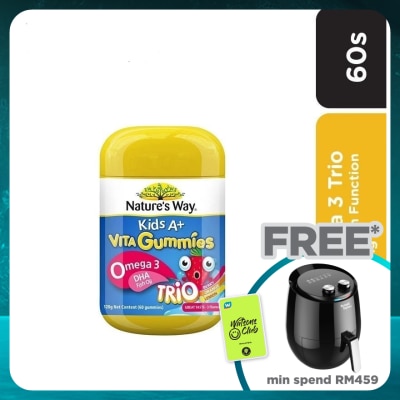 NATURE'S WAY Kids A+ Omega 3 Trio 60 gummies
