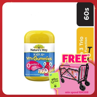 NATURE'S WAY Kids A+ Omega 3 Trio 60 gummies