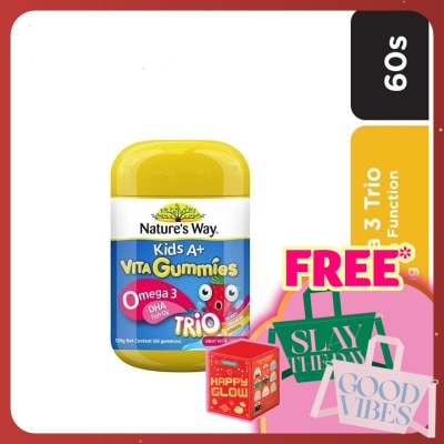 NATURE'S WAY Kids A+ Omega 3 Trio 60 gummies