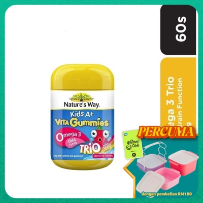 NATURE'S WAY - Kids A+ Omega 3 Trio 60 gummies