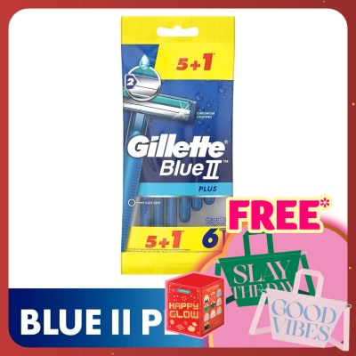 GILLETTE Blue II Plus Disposable 5s+1