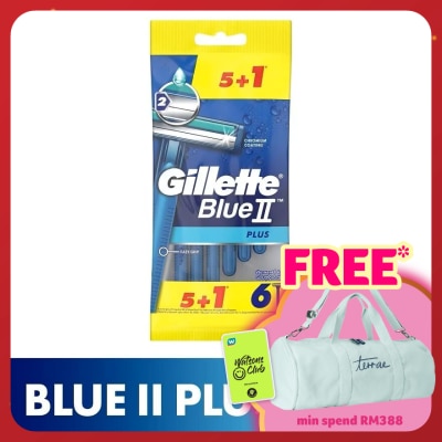 GILLETTE Blue II Plus Disposable 5s+1