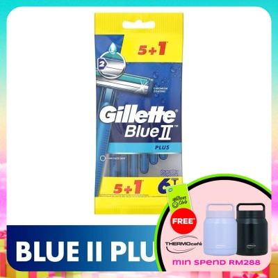 GILLETTE - Blue II Plus Disposable 5s+1