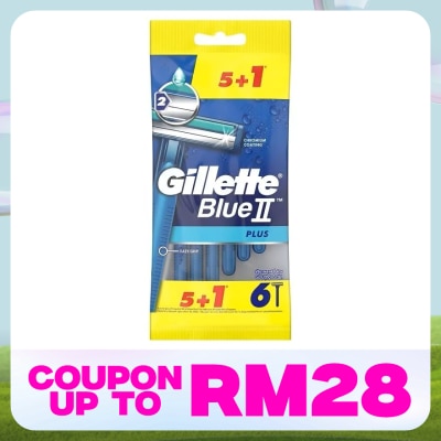 GILLETTE Blue II Plus Disposable 5s+1