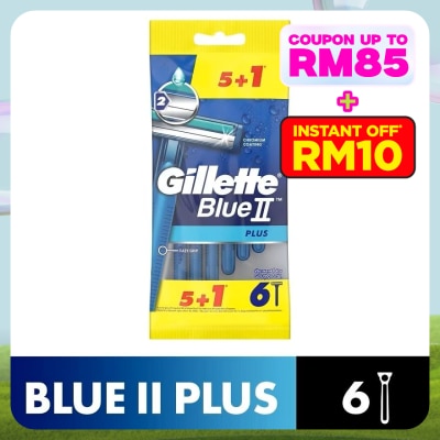GILLETTE Blue II Plus Disposable 5s+1