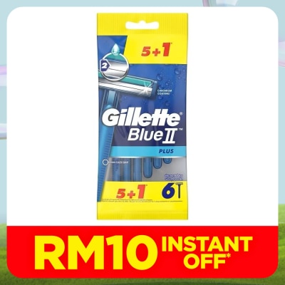 GILLETTE Blue II Plus Disposable 5s+1