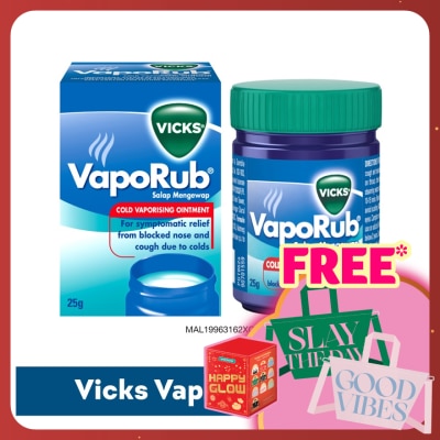 VICKS Vaporub Cold Vaporizing Ointment 25g