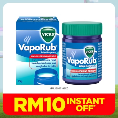 VICKS Vaporub Cold Vaporizing Ointment 25g