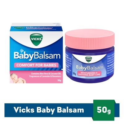 VICKS - Baby Balsam Moisturising & Soothing Baby Care Rub 50g image