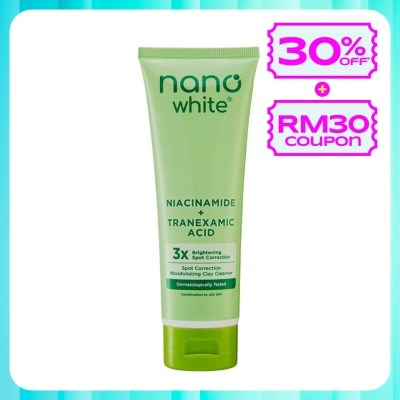 NANO WHITE Spot Correction Microfoliating Clay Cleanser 100g