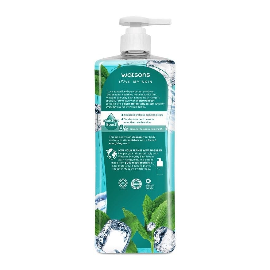 COOL MINT SCENTED GEL BODY WASH