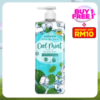 WATSONS COOL MINT SCENTED GEL BODY WASH