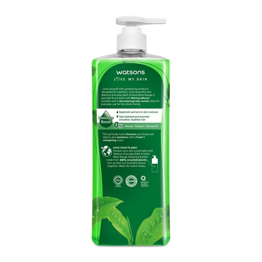 Green Tea Scented Gel Body Wash