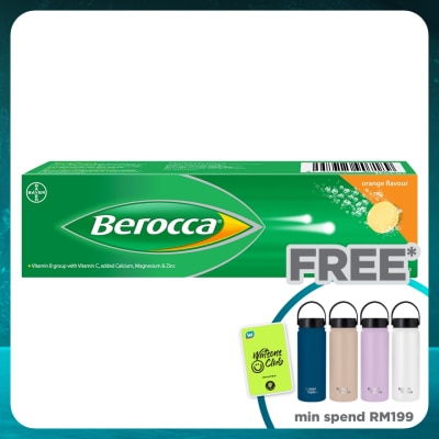 BEROCCA Berocca Vitamin B Effervescent Orange Tablets 15s