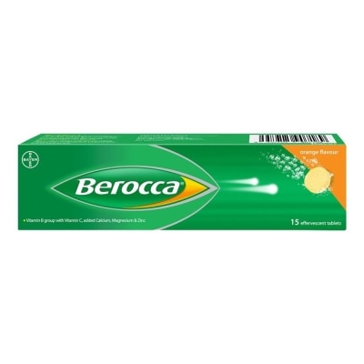 BEROCCA Berocca Vitamin B Effervescent Orange Tablets 15s