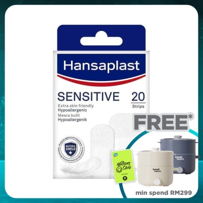 HANSAPLAST Sensitive (Extra Skin Friendly) Plaster 20's