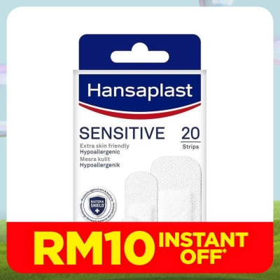 HANSAPLAST Sensitive (Extra Skin Friendly) Plaster 20's