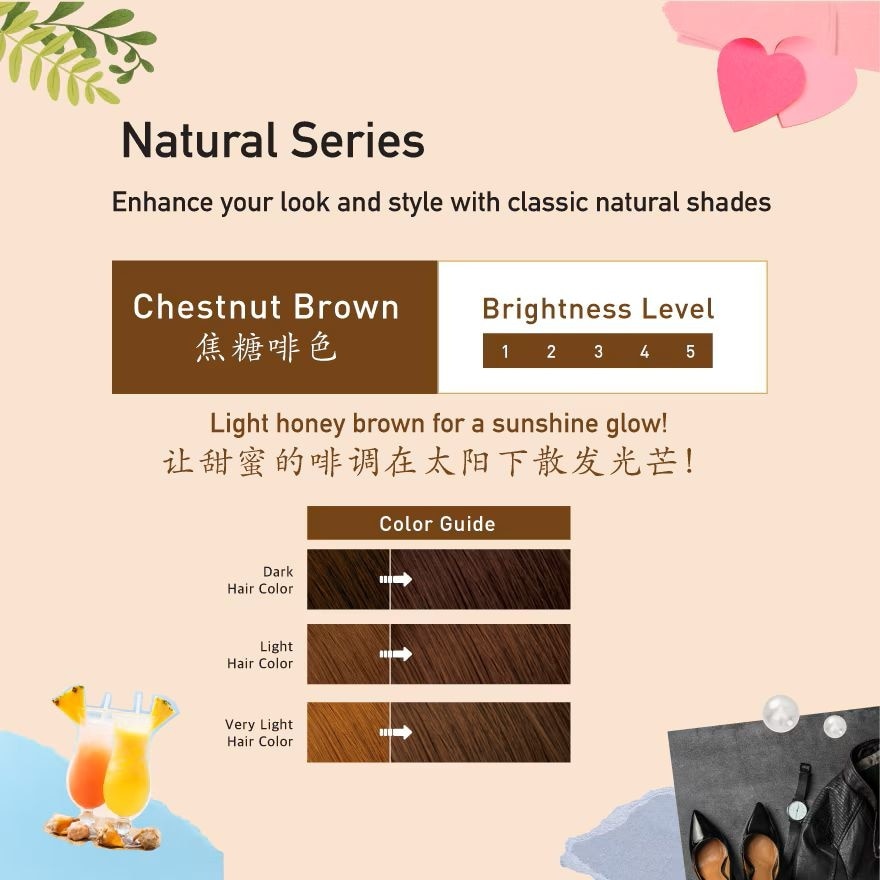 Hair Creamy Bubble Color - Chestnut Brown 1'S