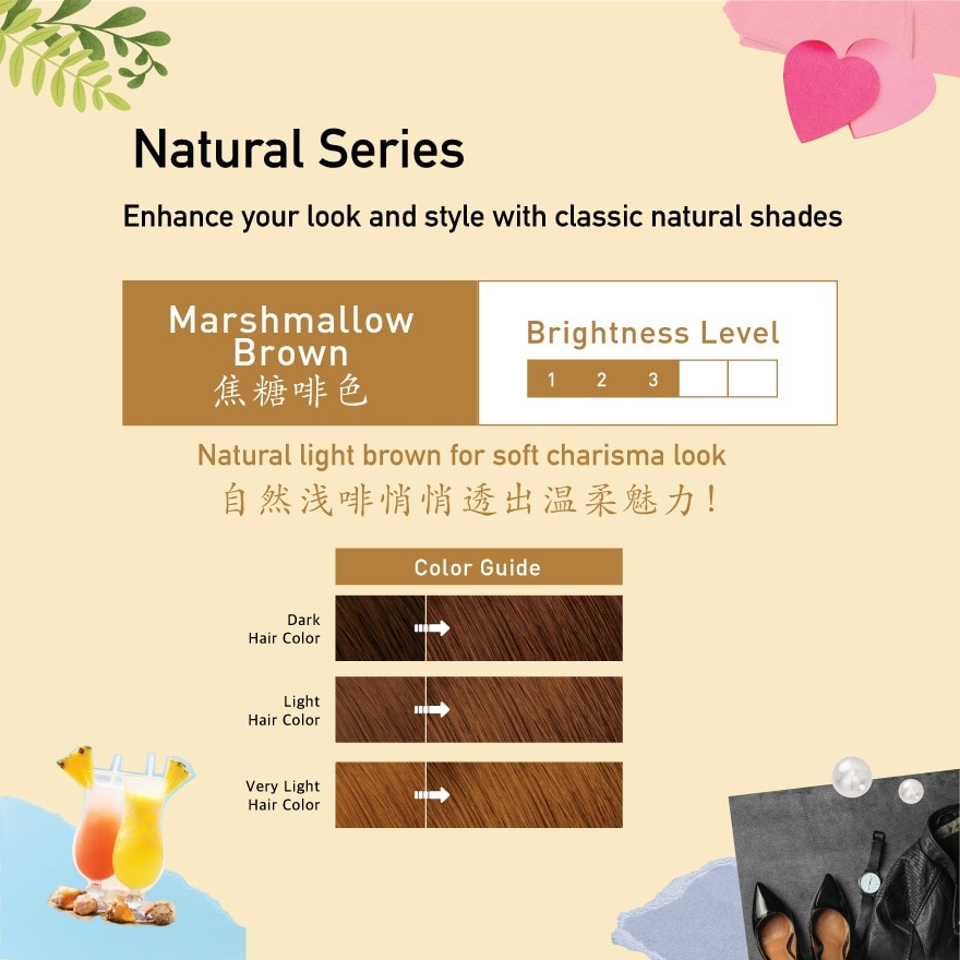 Hair Creamy Bubble Color - Marshmallow Brown 1'S