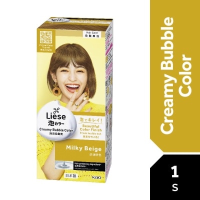 LIESE Hair Creamy Bubble Color - Milky Beige 1'S