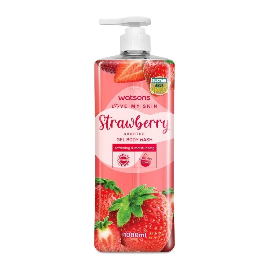 STRAWBERRY SCENTED GEL BODY WASH