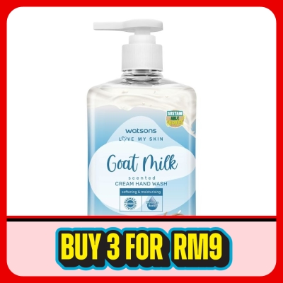 WATSONS - Goat Milk Scented Cream Hand Wash 500ml