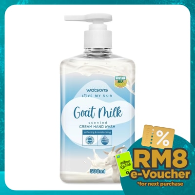 WATSONS Goat Milk Scented Cream Hand Wash 500ml