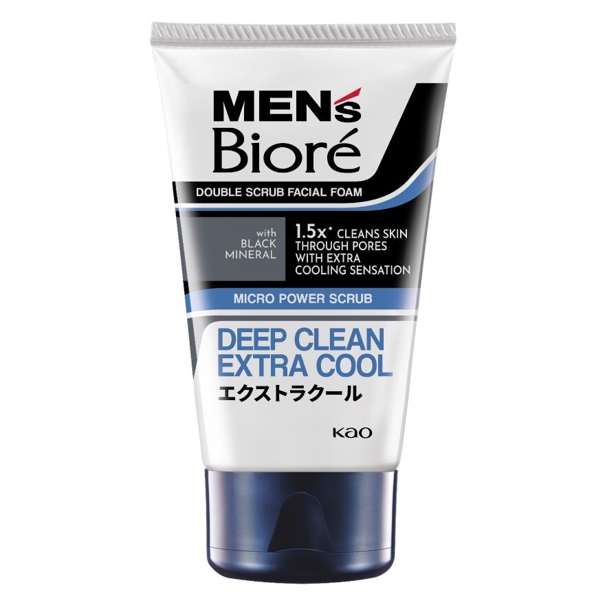 Men'S  Double Scrub Extra Cool 100g Face Wash