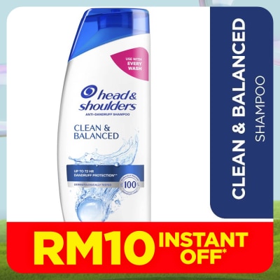 HEAD&SHOULDERS Clean & Balanced Shampoo 300ml