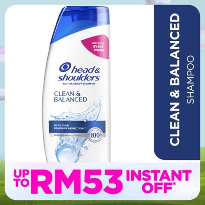 HEAD&SHOULDERS Clean & Balanced Shampoo 300ml