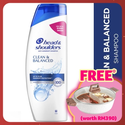 HEAD&SHOULDERS Clean & Balanced Shampoo 300ml