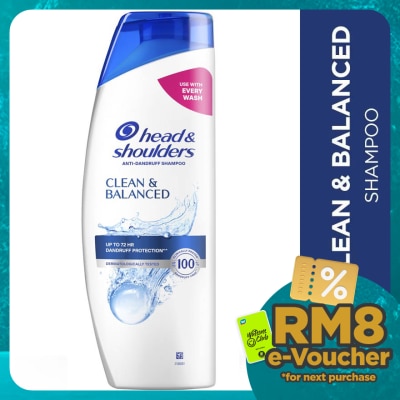 HEAD&SHOULDERS Clean & Balanced Shampoo 300ml