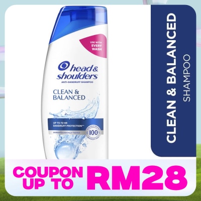 HEAD&SHOULDERS Clean & Balanced Shampoo 300ml