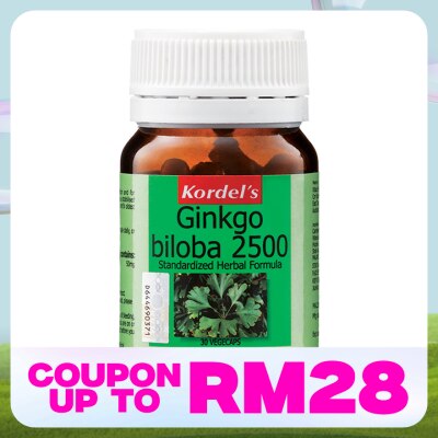 KORDEL'S Ginkgo Biloba 2500mg 30 vegecaps