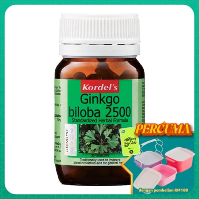 KORDEL'S - Ginkgo Biloba 2500mg 30 vegecaps