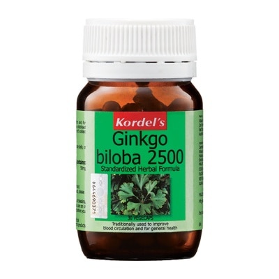 KORDEL'S Ginkgo Biloba 2500mg 30 vegecaps