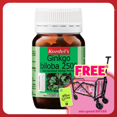 KORDEL'S Ginkgo Biloba 2500mg 30 vegecaps